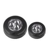 1PC 3/4 LED Wall Light Kitchen Cabinet Closet Lighting Sticker Tap Touch Lamp Lamps Home Decorative Practical Lights Touch Lamps