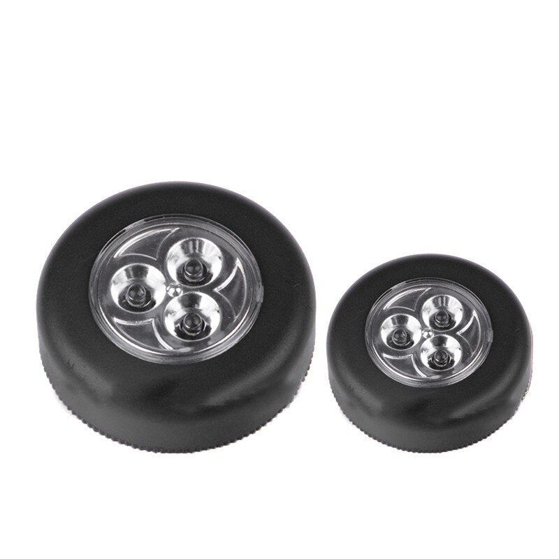 1PC 3/4 LED Wall Light Kitchen Cabinet Closet Lighting Sticker Tap Touch Lamp Lamps Home Decorative Practical Lights Touch Lamps