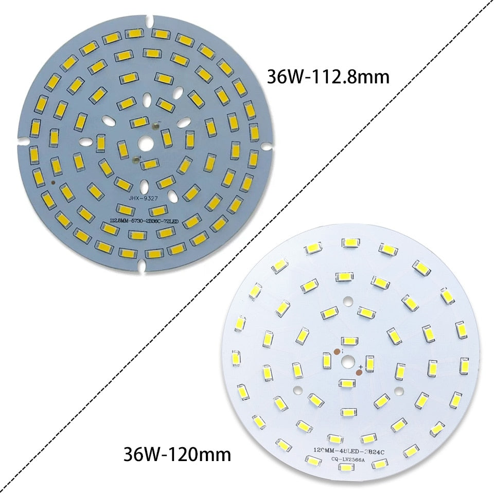 LED SMD Chip 3W 5W 7W 9W 12W 15W 18W 24W 30W 36W Brightness Light Board For LED Bulb Light downlight Ceiling PCB With LED