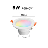 AVATTO Tuya Smart WiFi LED Downlight, 7W 9W RGB Cool & Warm White Smart Home Round Spotlight works with Alexa Google Home