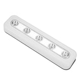 Super Brightness Wireless Wall Light 5 LED Cabinet Closet Self-Stick Tap Light Home Night Emergency Touch Light Lamp