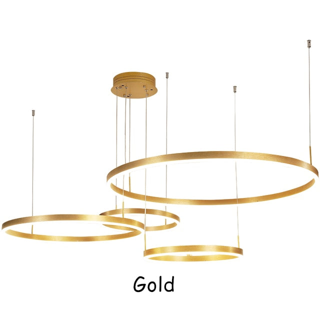Modern Led Pendant Lights Gold Black Coffee Chandeliers room decor for Bedroom Dining Room Living Room Luxury Home Decoration
