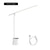 Baseus LED Desk Lamp Eye Protect Study Dimmable Office Light Foldable Table Lamp Smart Adaptive Brightness Bedside Lamp For Read