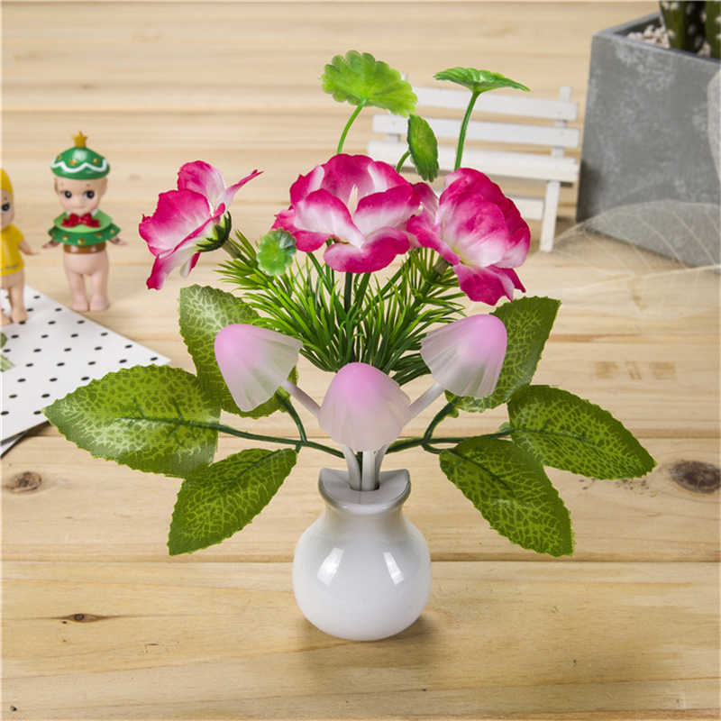 Mini Colorful LED Night Lights US EU Plug Creative Sensor Lamp for Home Decoration Romantic Small Novelty Night