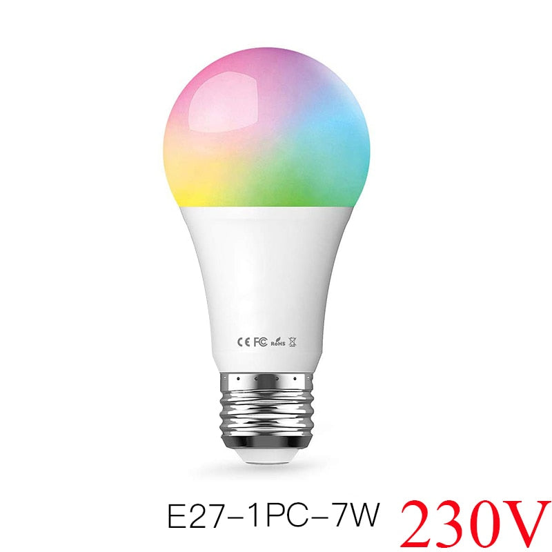 FrankEver A19 Wifi Smart Light Bulbs LED WiFi Dimmable Wireless E26 E27 Lamp Compatible with Alexa Google Home Smart Household