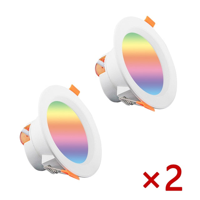 LED Downlight Wi-Fi TUYA Smart Life Dimming Spot Bluetooth lamp 7W 9W 15W RGB Change Warm Cool light Work with Alexa Google Home