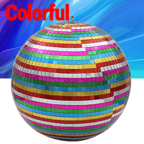Mirror disco ball stage light rotating glass ball big Party Decorations dj lighting reflection colorful mirror ball