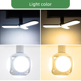 Kaguyahime 1/2pcs LED E27 Bulb 40W Football Bulb AC 85-265V Foldable Fan Blade Bulb Spotlight Lampada For Home Ceiling Light