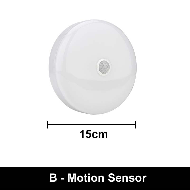 Bedroom Bathroom Ceiling Light Waterproof Motion Sensor Lamp Wall Surface Led Ceiling Light Square Round Panel Indoor Lighting