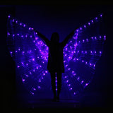  Rainbow Color Alas Angle Led Wings Adult Led Costume Circus Led Light Luminous Costumes Party Show Isis Wings Dancewear