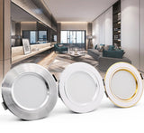 LED Downlight Ceiling 5W 9W 12W 15W 18W led Ceiling lamp Gold/Silver/White Body AC 220V 230V 240V led light