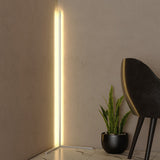 Nordic LED Floor Lamp Modern Simple Warm White Corner Rod Light for Living Room Bedroom Interior Atmosphere Standing Indoor