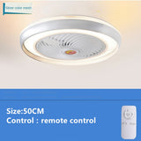 LED Ceiling Lamp Fan With Light And remote Control Silent Lights Fans For Home Bedroom Night Living Room Suspended Chandelier