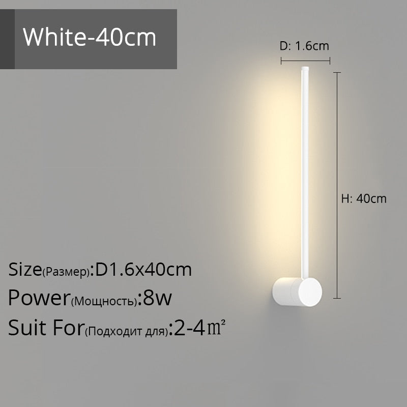 Simple Black White New Modern LED Wall Lights Living Study Room Bedroom Bedside Corridor Aisle Parlor Hall Lamps Indoor Lighting