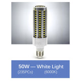 High Quality LED Bulb Whole Body Metal Hight Brightness E27 LED Corn Lamp AC85-265V 20W 35W 50W 100W LED Commercial Lighting