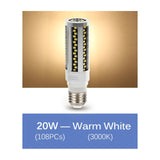 High Quality LED Bulb Whole Body Metal Hight Brightness E27 LED Corn Lamp AC85-265V 20W 35W 50W 100W LED Commercial Lighting
