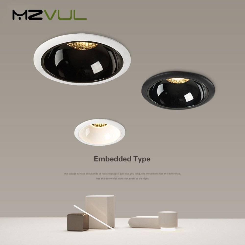 Honeycomb Led Lights Lamp Recessed Ceiling Led Downlight Simple Anti-glare Non Flicker Led Spot Lighting For Foyer Kitchen Hotel