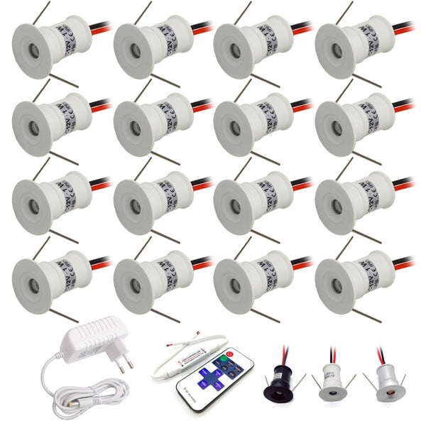 IP65 1W Mini LED Downlight with Remote Control Ceiling Spotlight Bedro ...