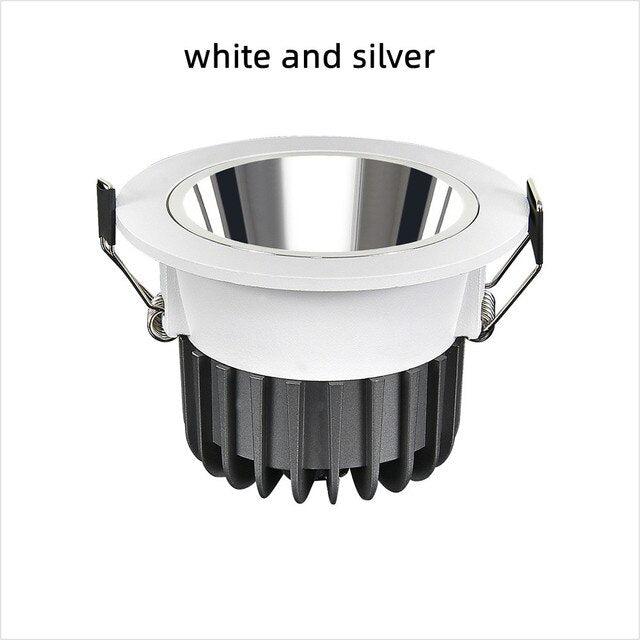 IP65 Dimmable AC110/220V Anti-Glare Spotlight Wall Washer LED COB Downlight 7W 12W 18W 15W Ceiling Light Indoor Bedroom Lighting