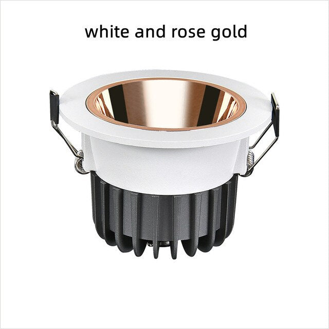 IP65 Dimmable AC110/220V Anti-Glare Spotlight Wall Washer LED COB Downlight 7W 12W 18W 15W Ceiling Light Indoor Bedroom Lighting