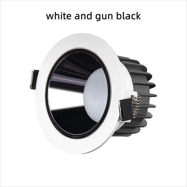 IP65 Dimmable AC110/220V Anti-Glare Spotlight Wall Washer LED COB Downlight 7W 12W 18W 15W Ceiling Light Indoor Bedroom Lighting