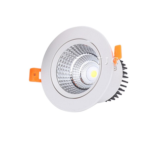 LED Bronze Copper Dimmable COB downlight 3W 5W 7W 10W 12W Ceiling Lamp Recessed Spotlight Lamp Indoor light AC110V 220V