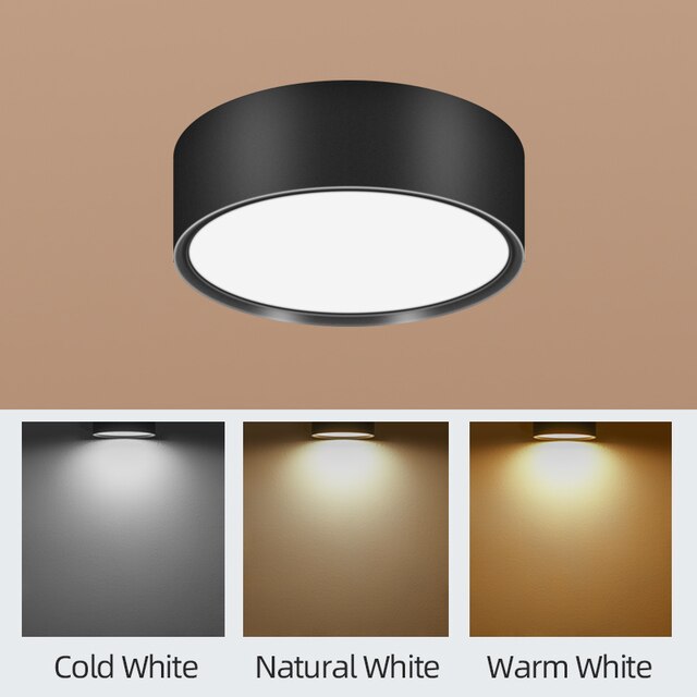 LED Ceiling Lighting 10W Surface Mounted Downlight Ceiling Lamp for Living Room Spotlight Panel Lights Kitchen Lamp AC110-265V