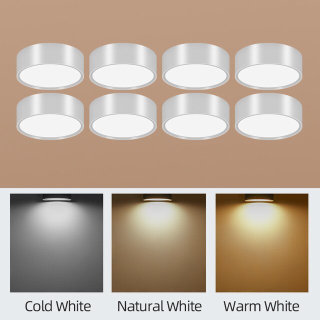LED Ceiling Lighting 10W Surface Mounted Downlight Ceiling Lamp for Living Room Spotlight Panel Lights Kitchen Lamp AC110-265V