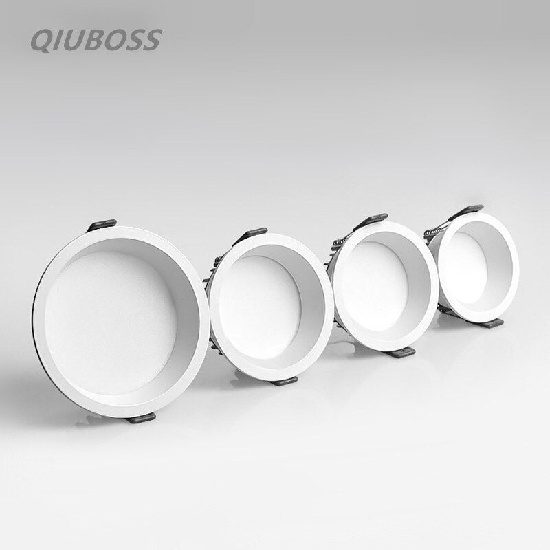 LED Ceiling Spot Lights AC85~265V Background Lamps Indoor Lighting 7W-25WDimmable Anti Glare Recessed LED Downlights