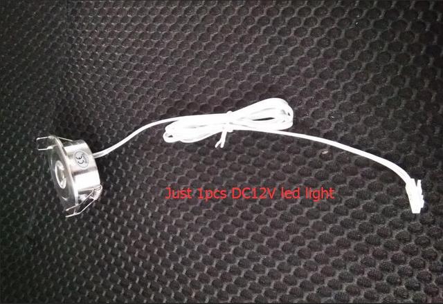 LED Decorative Lights 1.5W DC12V Mini LED Spotlight Downlights Ceiling Lamps Adapter For Home Cabinet Kitchen Showcase Cupboard