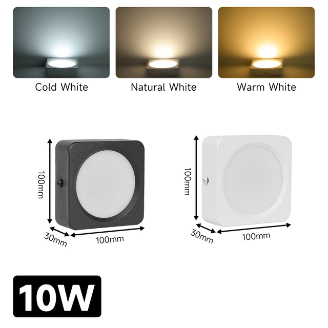 LED Down Light Spot LED Downlights Spotlight Lights Surface Mounted 220V 5W/10/15/25W Lamp Indoor Kitchen Ceiling Living Bedroom