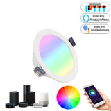 LED Down Light WiFi Smart Life Ceiling Downlight APP RGB Warm Cool Changing Color With 5W 7W 9W Google Home