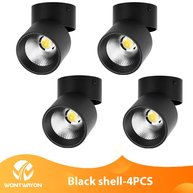 LED Downlight 220V Spotlight 7W 10W 15W Ceiling Foldable Spotlight Bedroom Living Room Kitchen Shop Interior Lighting