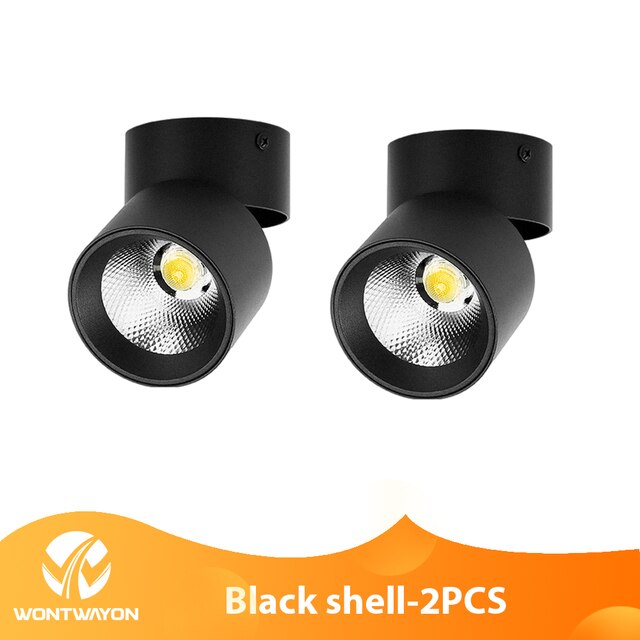 LED Downlight 220V Spotlight 7W 10W 15W Ceiling Foldable Spotlight Bedroom Living Room Kitchen Shop Interior Lighting