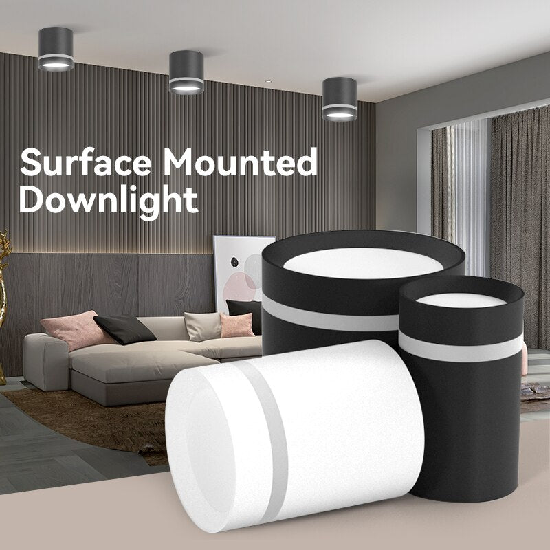 LED Downlight 220v Spot Led Ceiling 5W 10W 15W Surface Mounted Ceiling Spots Lamp Indoor Spotlight For Home Room Kitchen Store