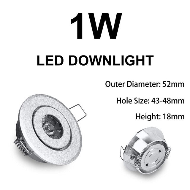 LED Downlight 3W 5W 7W 9W 12W 18W Colorful Red Green Blue Yellow Golden Ceiling Spot Lamp AC85-265V for Hallway Wall Lights