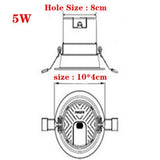 LED Downlight 5W 7W 12W 18W Round Recessed Lamp LED Ceiling Lamp 220V 230V 240V Led Bulb Bedroom Kitchen Indoor Lighting