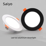 LED Downlight Ceiling 3W5W 7W9W 12W 15W 18W 21W24Wled Ceiling lamp Gold/Silver/White Body AC 220V 230V 240V led light