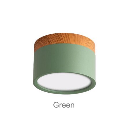 LED Downlight Dimmable 5W 7W 9W12W15W Nordic Wood Modern Led Surface Mounted Ceiling Light Spotlight, Interior Decoration 220v