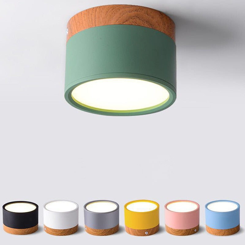 LED Downlight Dimmable 5W 7W 9W12W15W Nordic wood modern Led surface m ...