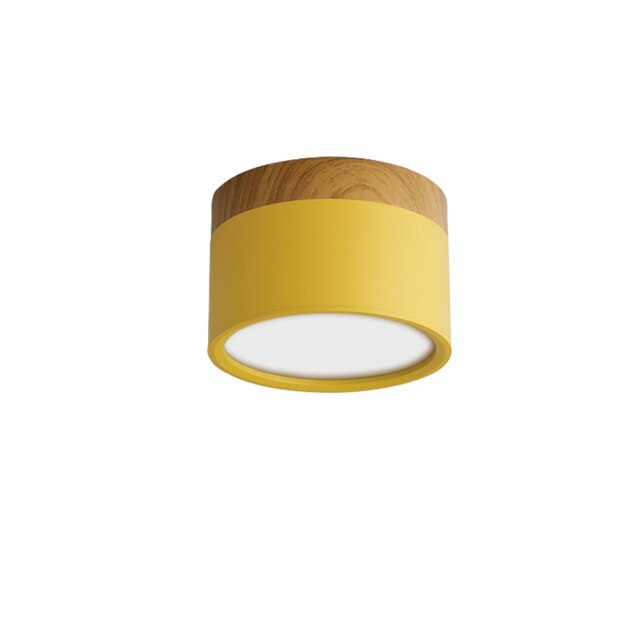 LED Downlight Dimmable 5W 7W 9W12W15W Nordic wood modern Led surface mounted ceiling light spotlight interior decoration light