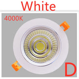 LED Downlight Dimmable lamp 3w 5w 7W 12w 15w 20w 30w 40w cob led spot 220V/110V ceiling recessed downlights round panel light