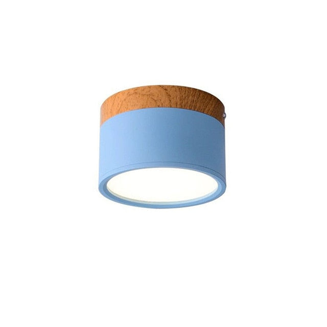 LED Downlight dimmable 5W 7W 9W12W15W Nordic wood modern Led surface mounted ceiling light spotlight, interior decoration light
