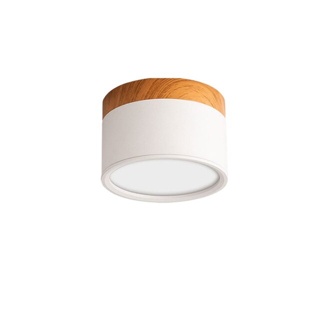 LED Downlight dimmable 5W 7W 9W12W15W Nordic wood modern Led surface mounted ceiling light spotlight, interior decoration light