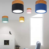 LED Downlight dimmable 5W 7W 9W12W15W Nordic wood modern Led surface mounted ceiling light spotlight, interior decoration light