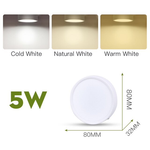 LED Downlights Spot Led 25W 15W 10W 5W Ceiling Surface Mounted Spot Light 110V 220V Lamp Indoor Lighting Leds For Home Kitchen