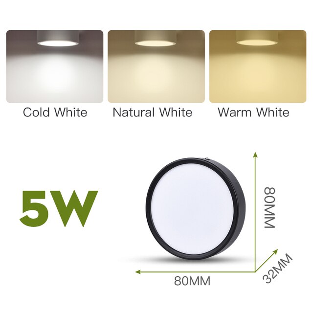 LED Downlights Spot Led 25W 15W 10W 5W Ceiling Surface Mounted Spot Light 110V 220V Lamp Indoor Lighting Leds For Home Kitchen