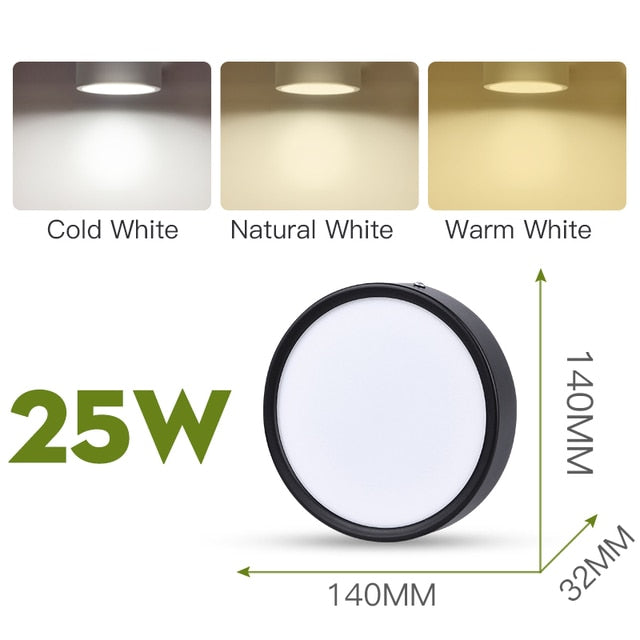 LED Downlights Spot Led 25W 15W 10W 5W Ceiling Surface Mounted Spot Light 110V 220V Lamp Indoor Lighting Leds For Home Kitchen