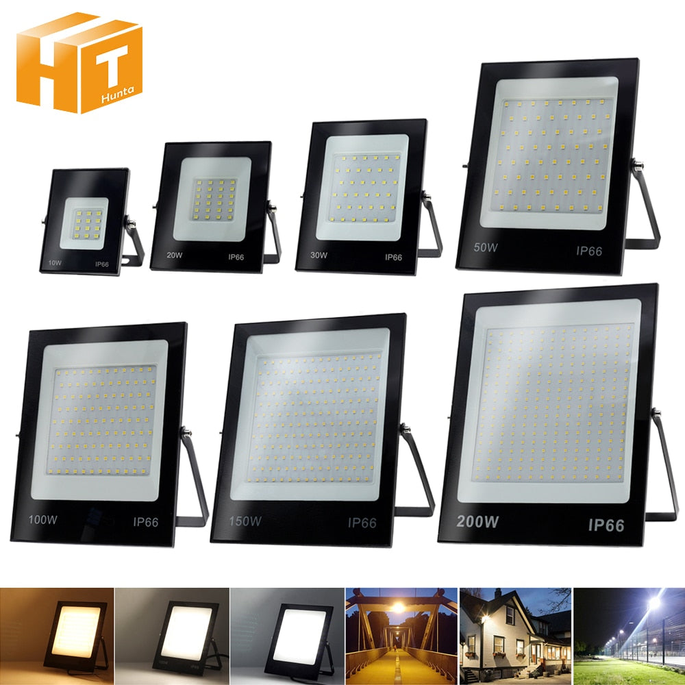 LED Flood Light AC220V 50W 100W 150W 200W High Brightness IP66 Waterproof Outdoor Lighting LED Spotlight Wall Floodlights