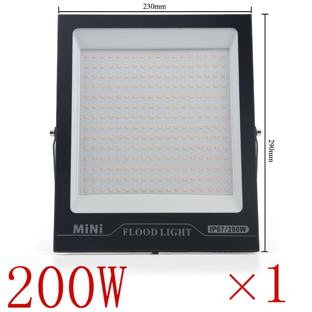 LED Flood Light IP67 Waterproof 220V 10W 20W 30W 50W 100W 150W 200w Outdoor Garden Projector Lighting Spotlight Wall Flood Lights